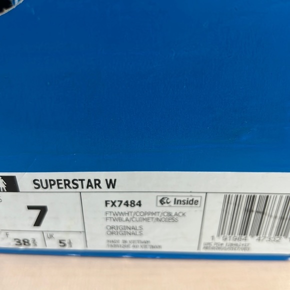 Adidas Superstar Womens 7 - Picture 5 of 5
